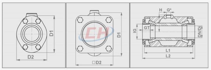 不銹鋼夾管閥結構圖